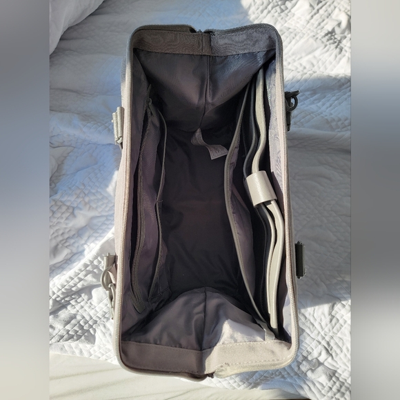 BEIS Mini Convertible Weekender In Grey - Picture 5 of 9